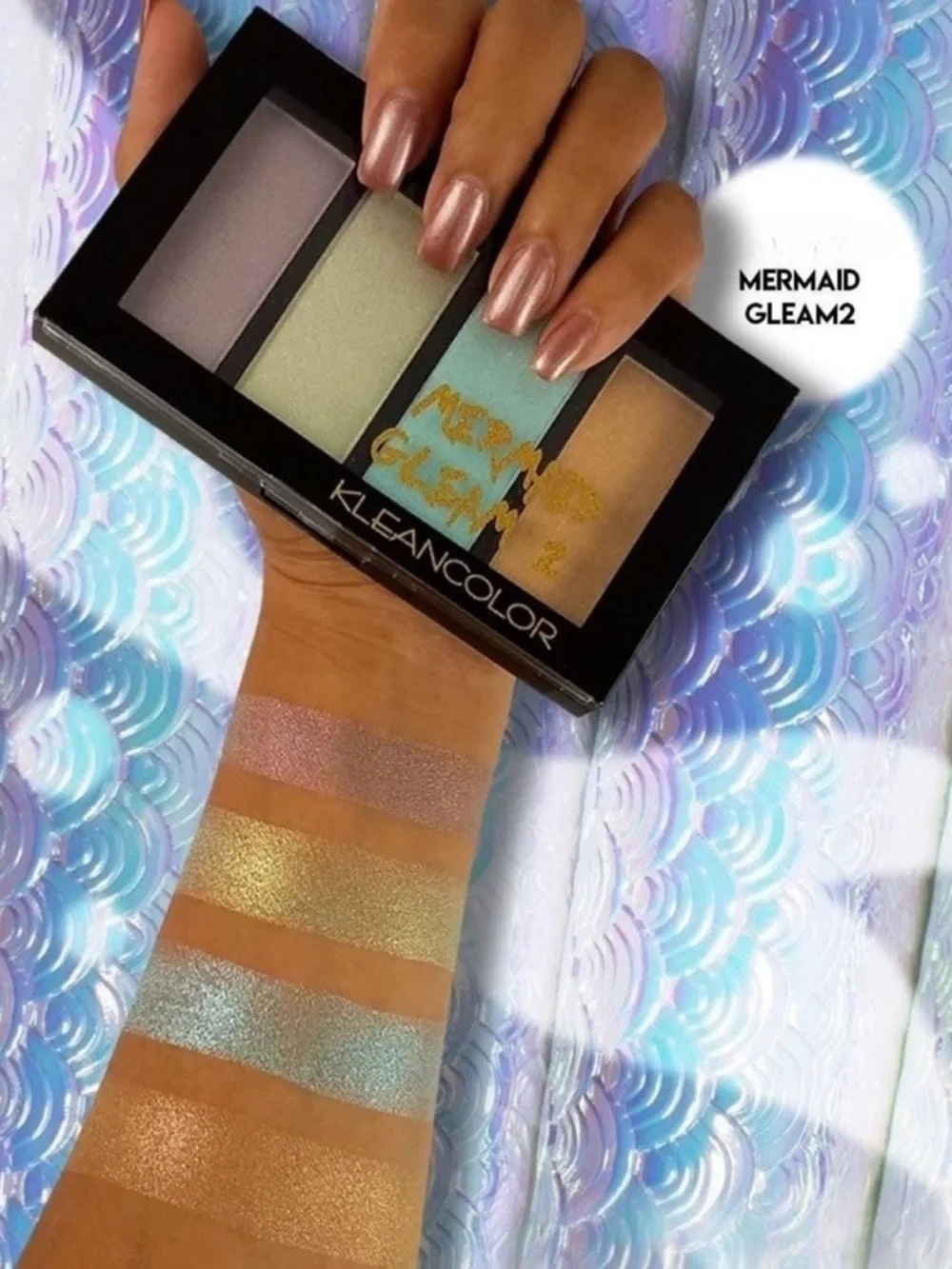 🧜‍♀️ KleanColor Mermaid Gleam 2 Prismatic Highlighter Palette